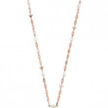 Emporio Armani Luxusní dámský náhrdelník s krystaly a perlami EG3448221