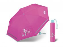 Scout FLAMINGO dětský skládací deštník s plameňákem - Růžová