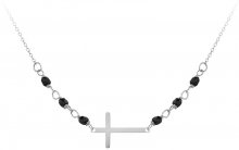 JVD Stříbrný náramek s černými onyxy SVLB0171XH2ON17