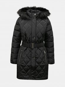 Černý zimní prošívaný kabát Dorothy Perkins