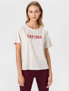 Béžové dámské tričko GAP Logo