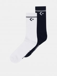 Sada dvou párů pánských ponožek v bílé a černé barvě Converse