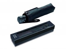 Bugatti Gran Turismo Carbon pánský skládací deštník - Černá