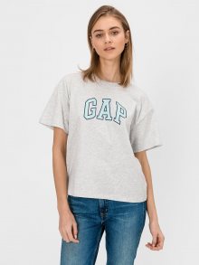 Šedé dámské tričko GAP Logo