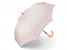 ESPRIT Ditsy Florals pink dámský holový deštník s barevnými lístečky - Oranžová