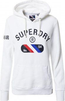 Superdry Mikina bílá / modrá / červená