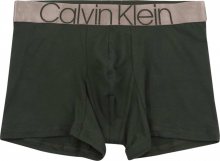 Calvin Klein Underwear Boxerky tmavě zelená / béžová