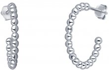 JVD Půlkruhové stříbrné minimalistické náušnice SVLE0742XH20000