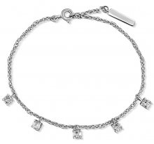 JVD Stříbrný náramek se zirkony SVLB0365SH2BI17