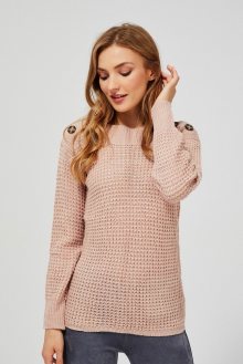Moodo pudrově růžový svetr - XS
