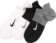 NIKE Sportovní ponožky \'Everyday Plus Lightweight\' šedá / černá / bílá