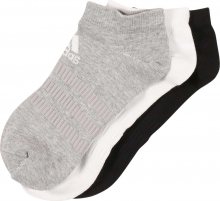 ADIDAS PERFORMANCE Sportovní ponožky černá / bílá / šedý melír