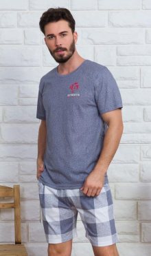 Pánské pyžamo šortky Alfréd | šedá | M