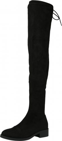 Miss Selfridge Kozačky nad kolena \'OLIVIA\' černá