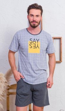 Pánské pyžamo šortky Say | šedá | XL
