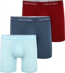 Calvin Klein Underwear Boxerky azurová / chladná modrá / rubínově červená / bílá