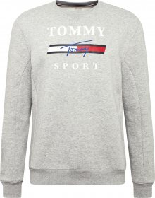 Tommy Sport Sportovní mikina bílá / šedá / černá / modrá / červená