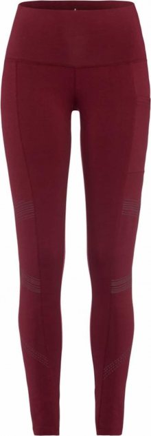 LASCANA ACTIVE Sportovní kalhoty rubínově červená