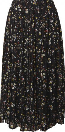 VILA Sukně \'VIBLOSSOMS HW MIDI SKIRT/PB\' černá