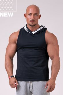 Nebbia Tílko S kapucí 173 NO EXCUSES - Black XL