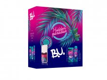 B.U. Hidden Paradise - EDT 50 ml + deodorant ve spreji + nálepka na mobil - SLEVA - potrhaná krabička sady