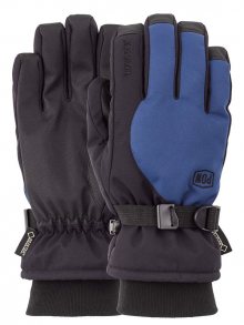 POW Trench GTX WING TEAL pánské zimní prstové rukavice - černá