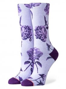 Stance REBEL ROSE CREW PURPLE dámské ponožky - fialová
