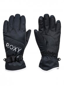 Roxy JETTY SOLID TRUE BLACK zimní prstové rukavice - černá