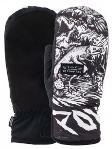 POW Zero Mitt Schmies zimní palcové rukavice - černá