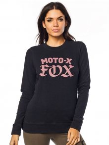Fox Moto X Crew black mikina dámská - černá