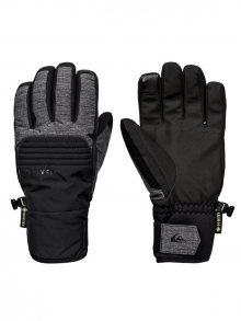 Quiksilver HILL TRUE BLACK pánské zimní prstové rukavice - černá