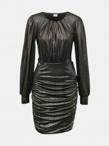 Černé lesklé pouzdrové šaty Jacqueline de Yong