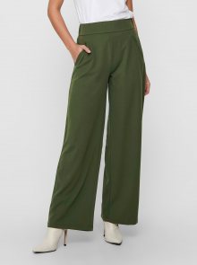 Zelené široké kalhoty Jacqueline de Yong