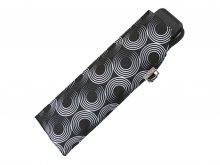 Doppler Carbonsteel SLIM Glow černý odlehčený skládací plochý deštník - Černá