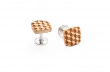 Dřevěné manžetové knoflíčky Cubo Cuff BeWooden