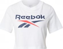Reebok Classic Tričko bílá / námořnická modř / červená