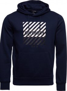 Superdry Sportovní mikina námořnická modř / bílá / černá