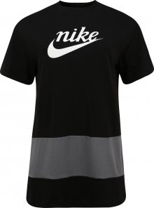 Nike Sportswear Šaty černá / bílá / šedá