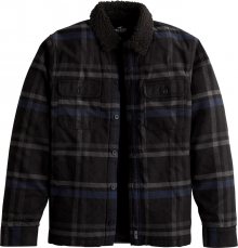 HOLLISTER Košile \'SHERPA\' černá / světle šedá / tmavě modrá