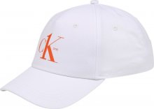 Calvin Klein Kšiltovka bílá / oranžová