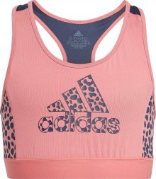ADIDAS PERFORMANCE Sportovní podprsenka pastelově růžová / šedá