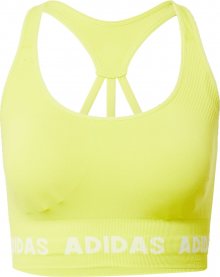 ADIDAS PERFORMANCE Sportovní podprsenka žlutá / bílá
