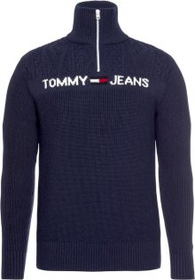 Tommy Jeans Svetr modrá / bílá / červená