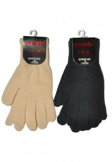 Dámské i pánské rukavice R-Magic - RAK bežová(oříšková) 21-23