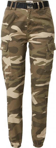 Tally Weijl Džíny s kapsami béžová / hnědá / khaki