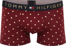 Tommy Hilfiger Underwear Boxerky burgundská červeň / zlatá / námořnická modř