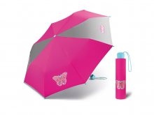 Scout BUTTERFLY dětský skládací deštník s motýlem - Růžová