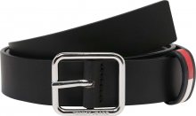 Tommy Jeans Opasek \'TJW CORP LEATHER BELT 3.0\' černá