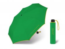 United Colors of Benetton Super Mini Green - zelený deštník se žlutým lemem - Zelená