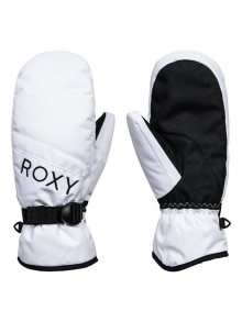 Roxy JETTY SOLID MITT BRIGHT WHITE zimní palcové rukavice - bílá